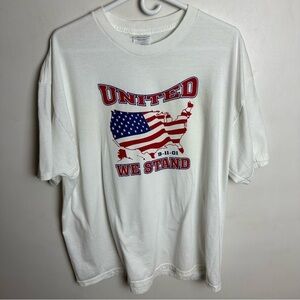 Vintage 9/11 Shirt Men's Size XL United We Stand Patriotic American Made In USA